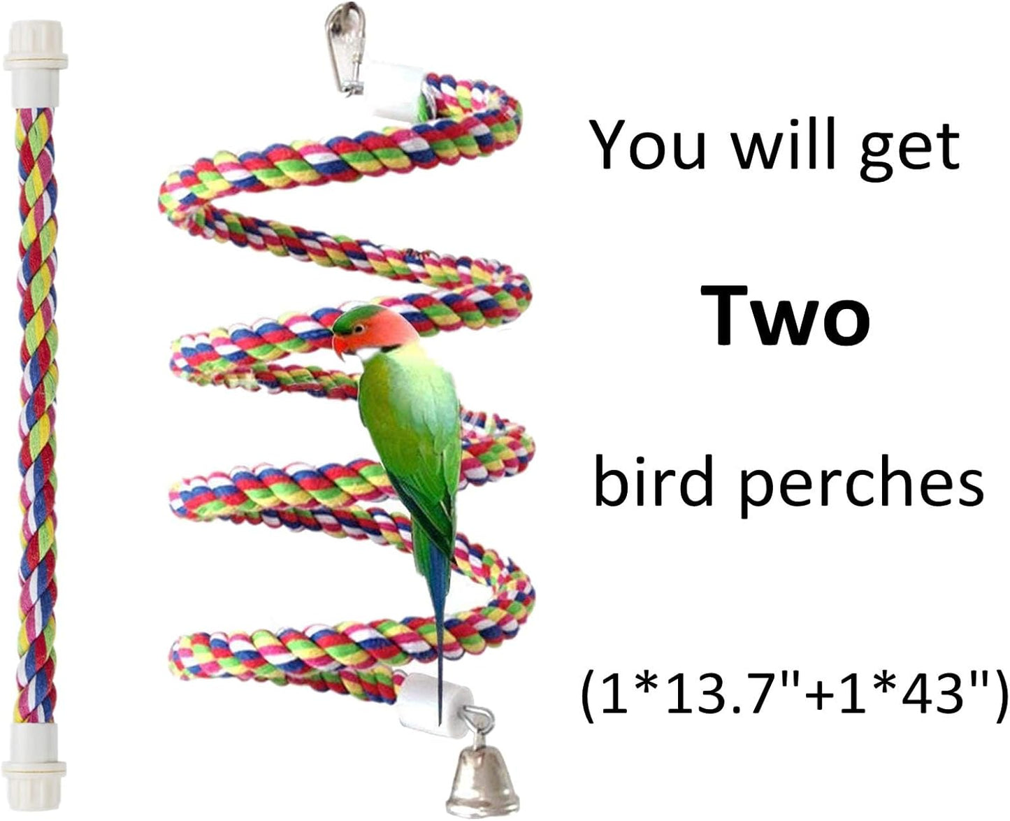 Rope Bungee Bird Toy, Small