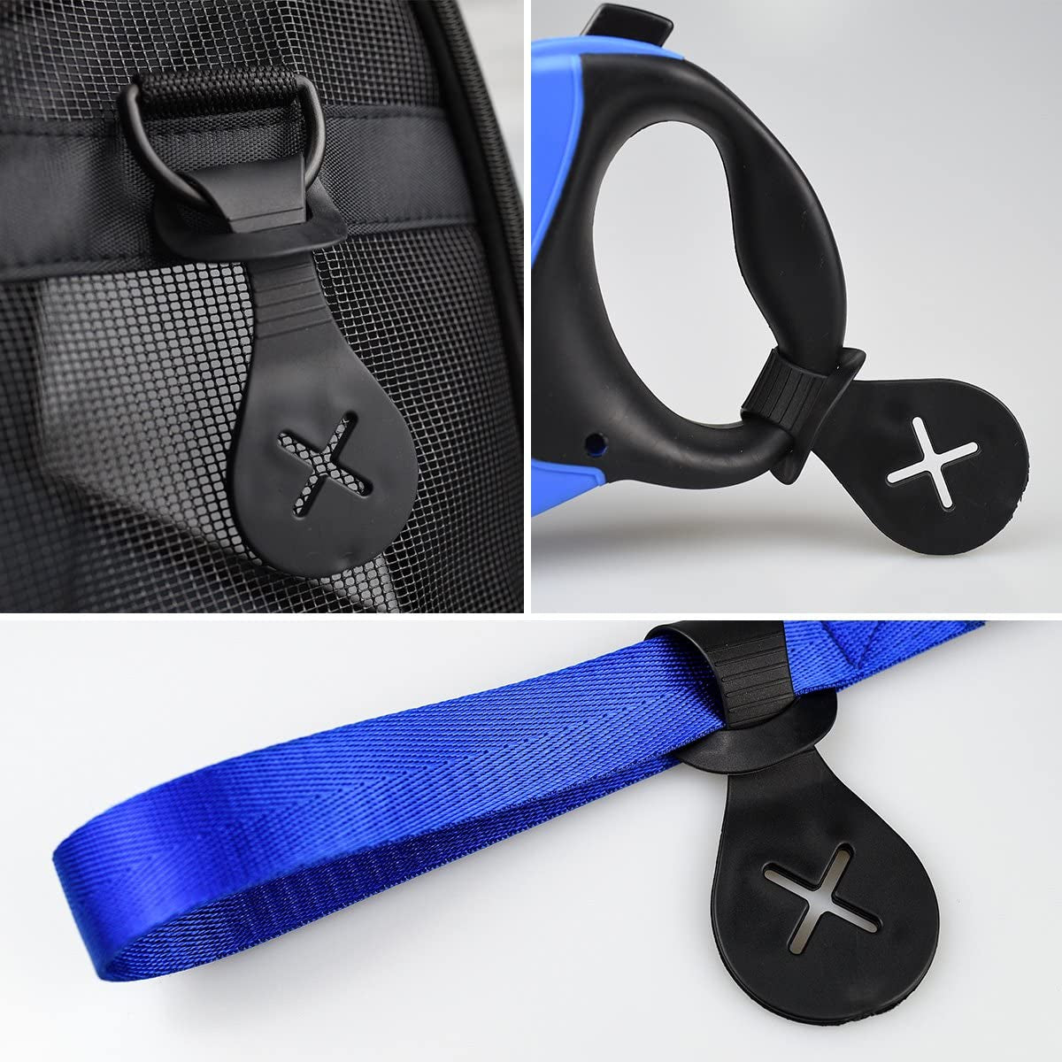 Dog Poop Bag Holder Leash Waste Carrier Holder Bicycle (4 Pack)