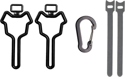 Dog Poop Bag Holder, Waste Bag Holder, Dog Poop Bag Carrier, Hand Free Holder (2 Pack, Black)