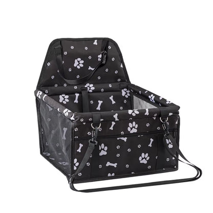 Dog Car Seat Cover Foldable Hammock Pet Harness Cat Bag Basket Stable and Foldable Travel Pet Dog and Cat Safety Car Seat