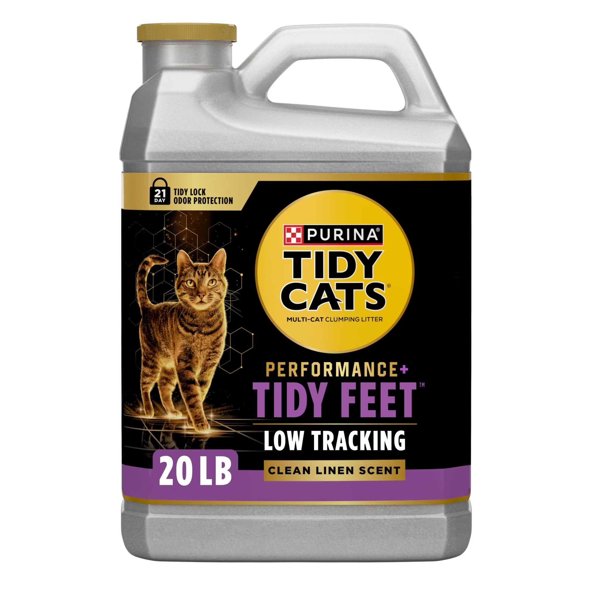 Purina  Tidy Feet Low Tracking Cat Litter, Clean Linen Scent, 20 Lb Jug