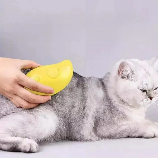 3‑In‑1 Dampf‑Massagebürste Für Hunde & Katzen