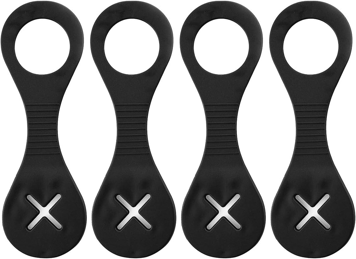 Dog Poop Bag Holder Leash Waste Carrier Holder Bicycle (4 Pack)