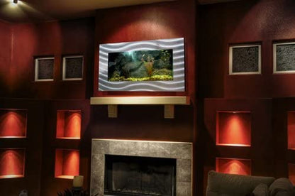 Aa-Skyline-Bsilver 2.0 Wall Mounted Aquarium Brushed Silver