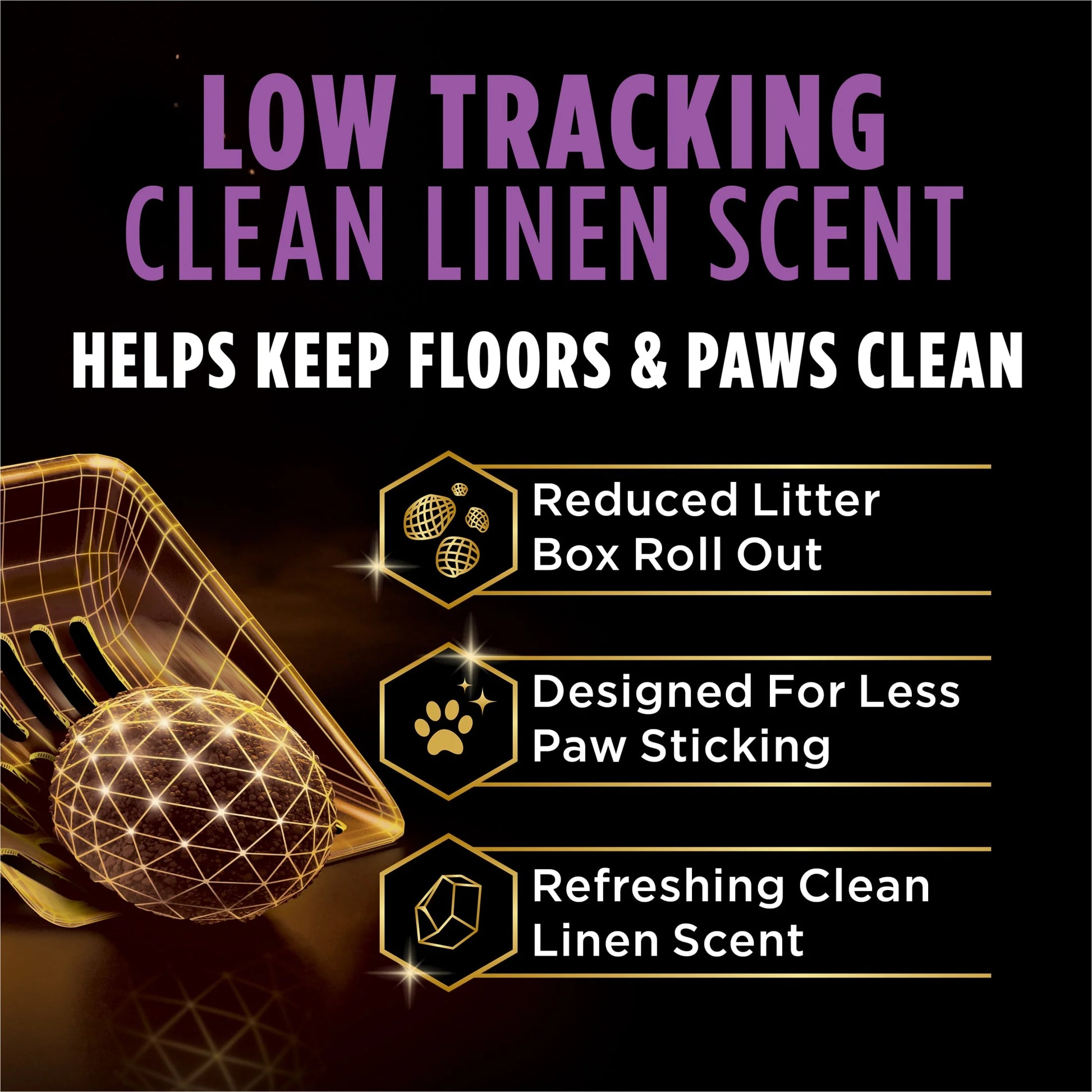 Purina  Tidy Feet Low Tracking Cat Litter, Clean Linen Scent, 20 Lb Jug