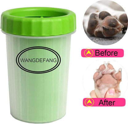 Dog Paw Cleaner, Dog Cat Paw Washer, Quickly and Effectively Clean Muddy Pet Paws Medium (Green)