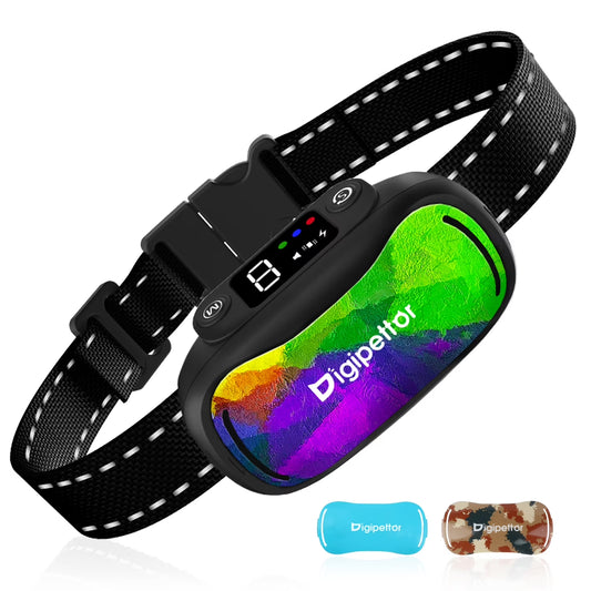 Rechargeable Puppy Collar, Anti-Barking with 7 Levels, Waterproof, for Small to Large Dogs