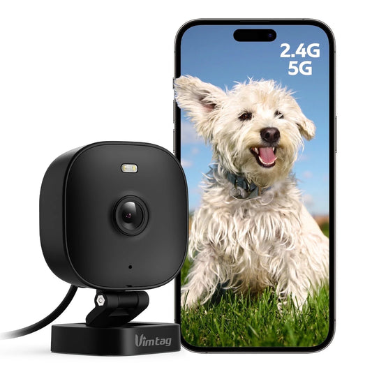 2.5K 5G/2.4Ghz Wifi Security Camera, Indoor/Outdoor Camera for Home Security, Baby Monitor, Motion Activated Spotlight/Siren, 2-Way Audio, Color Night Vision, Work with Alexa, Cloud, Wired